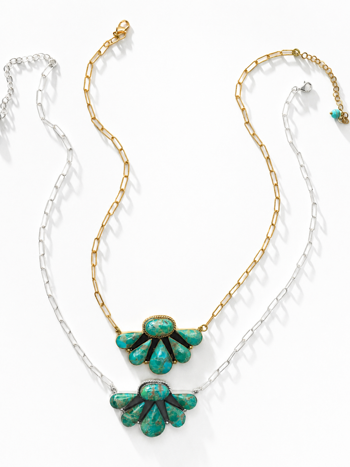 BOHO SOL Large Half Cluster Necklace