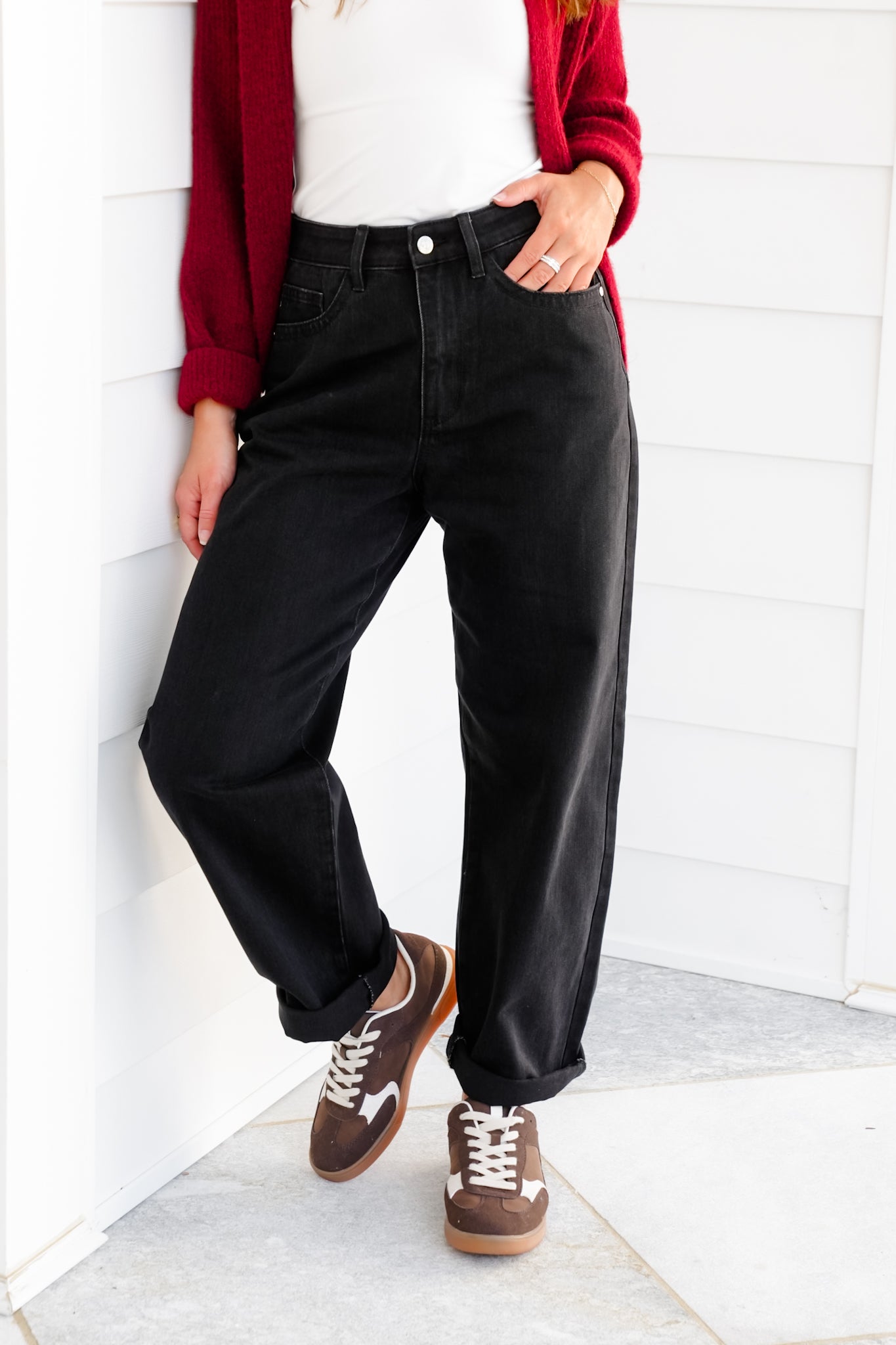 Judy Blue High Rise Black Marlow Arc Rigid Magic Trouser Jeans
