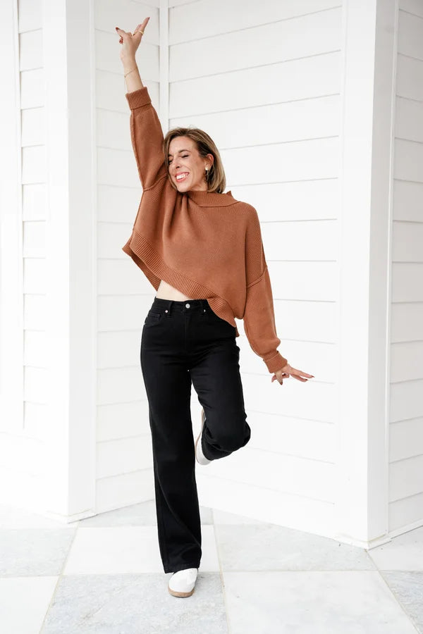 Restock! Judy Blue Dark Horse Black High Rise Black Tummy Control Classic Straight Leg Jeans