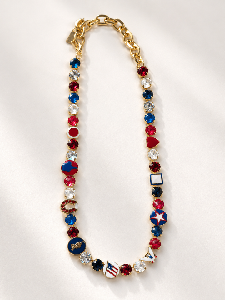 PRE ORDER Limited Stock TOVA Americana Charmed Necklace