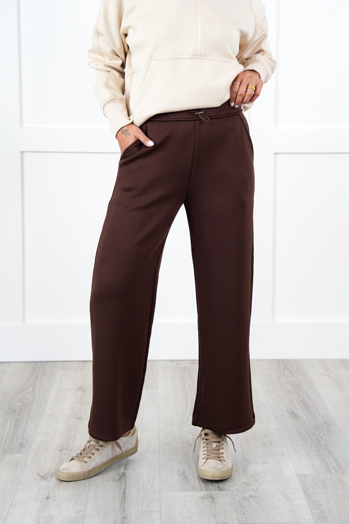 Door Buster! Plus/Reg High Elastic Waist Cropped Pants