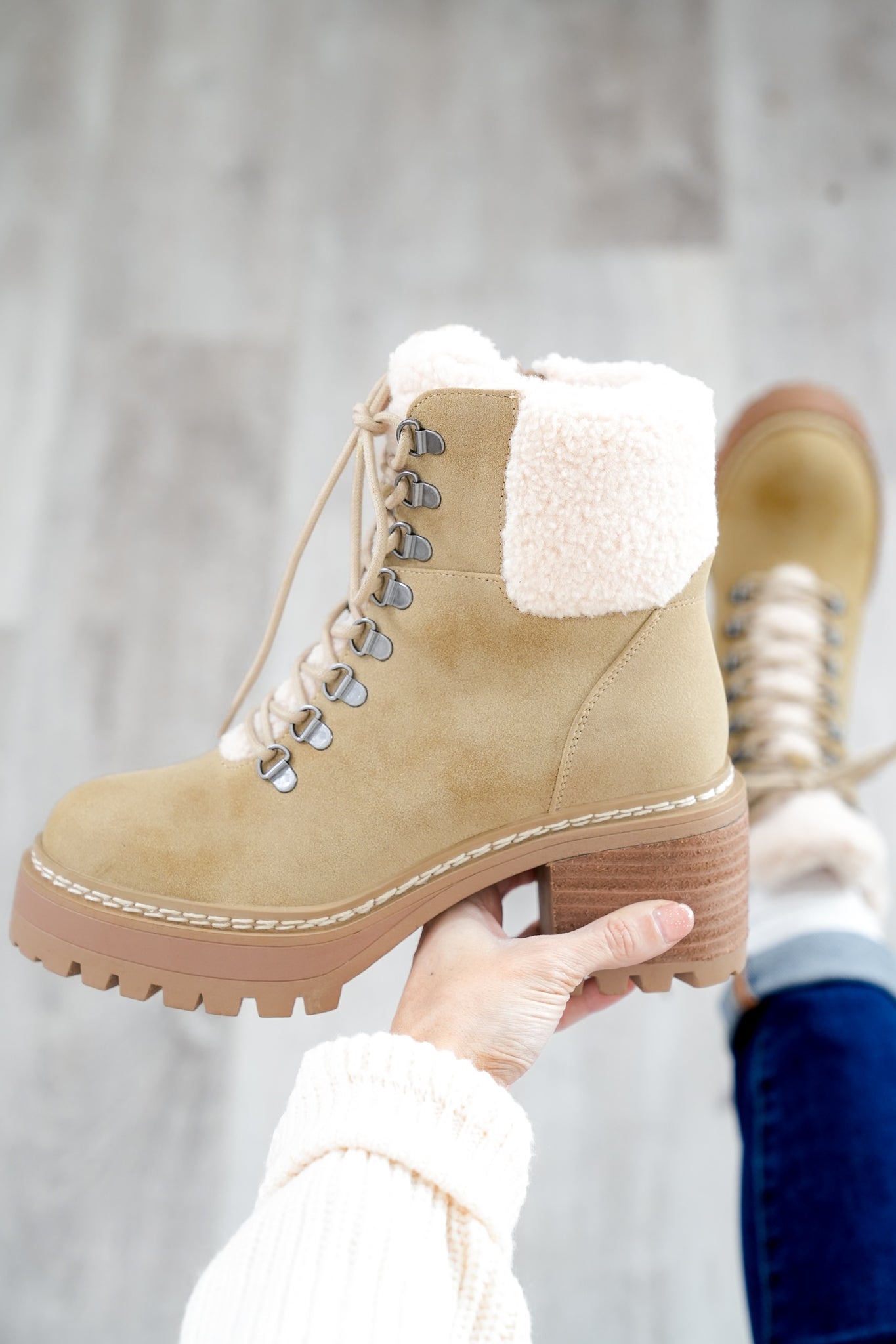 MIA Ankle Boots with Cozy Vegan Fur Lining