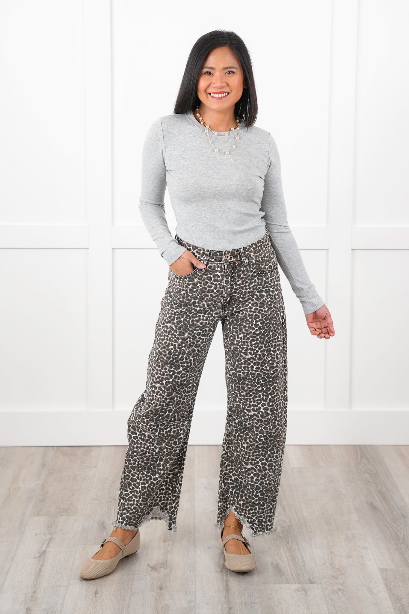 Long Sleeve Round Neck Knit Top