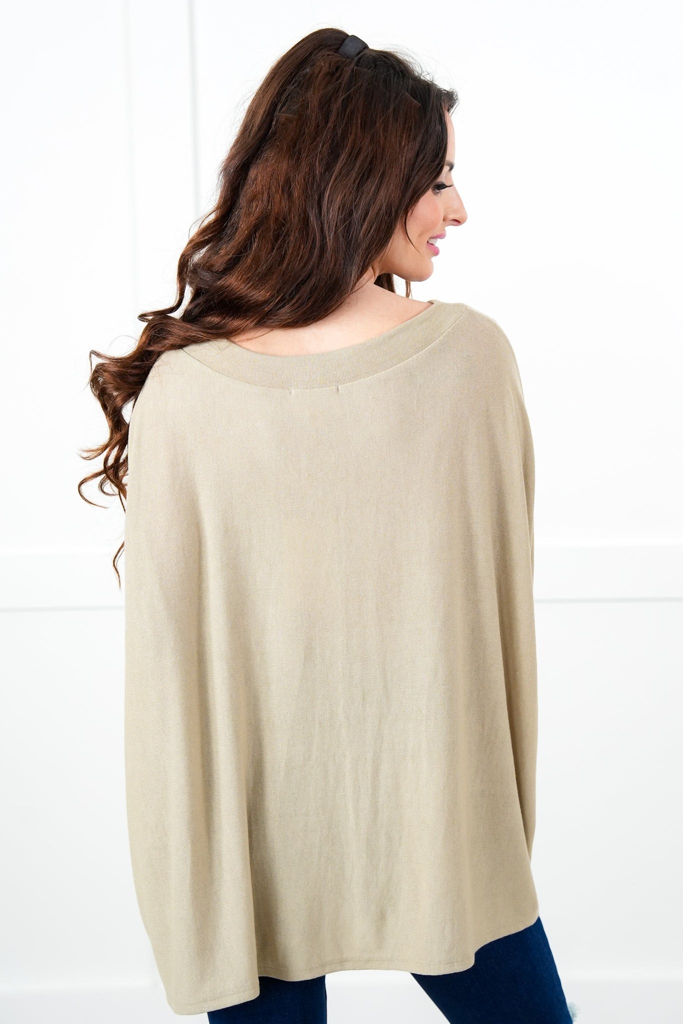 Door Buster! Plus/Reg Knit 3/4 Dolman Sleeve Round Neck Top