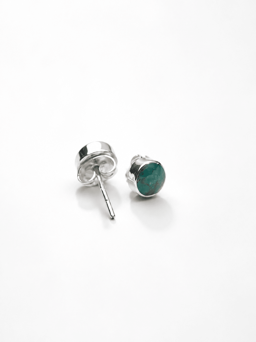 BOHO SOL Sterling Silver Dainty Stud - Freckled Poppy