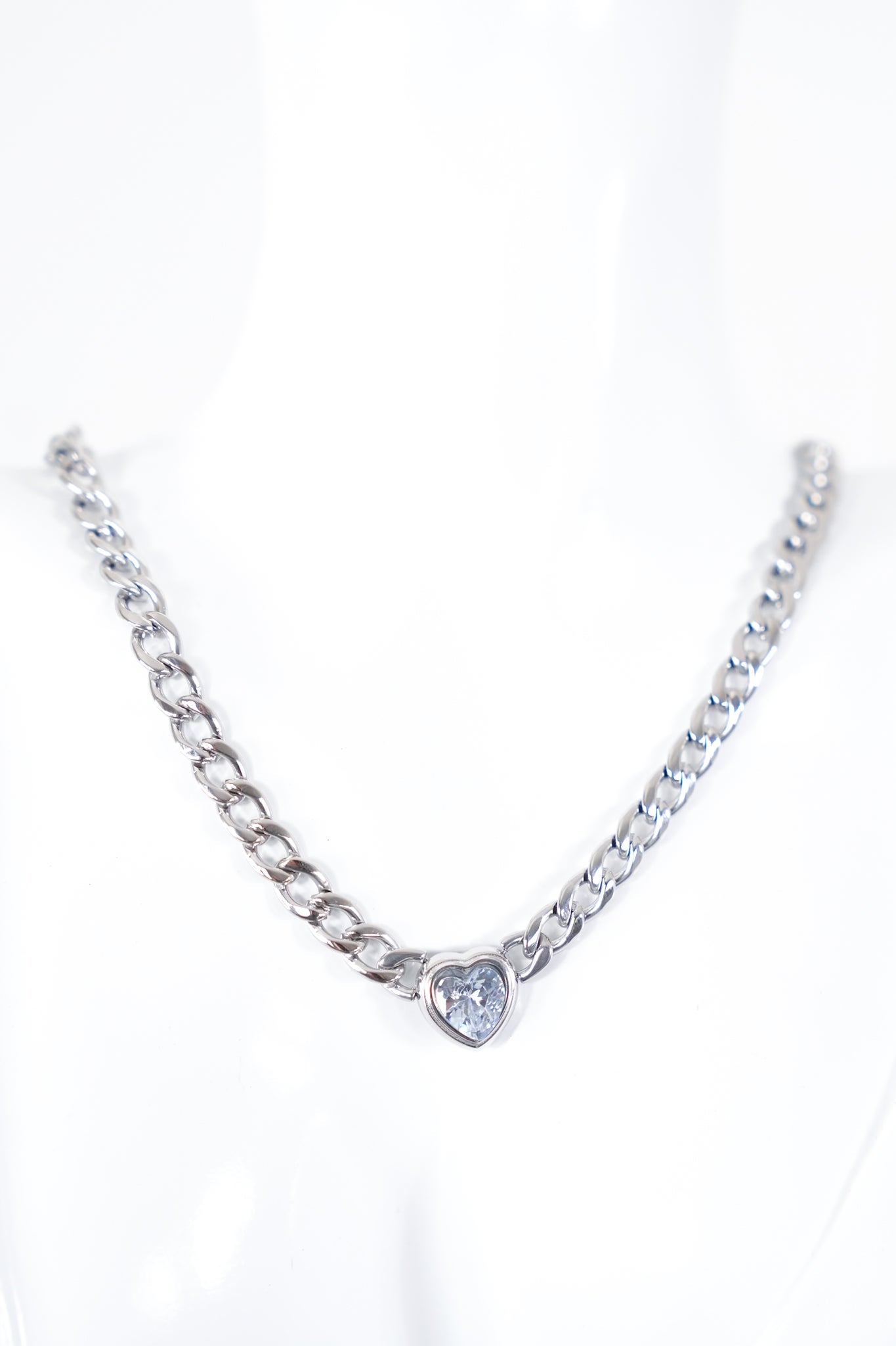 Lauren Kenzie Silver Heart Necklace