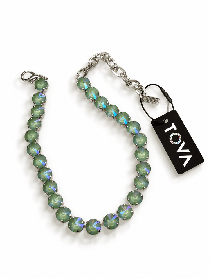 TOVA FP Launch The Sofia Necklace In Silver Soft Mint Ignite Starlight - Freckled Poppy