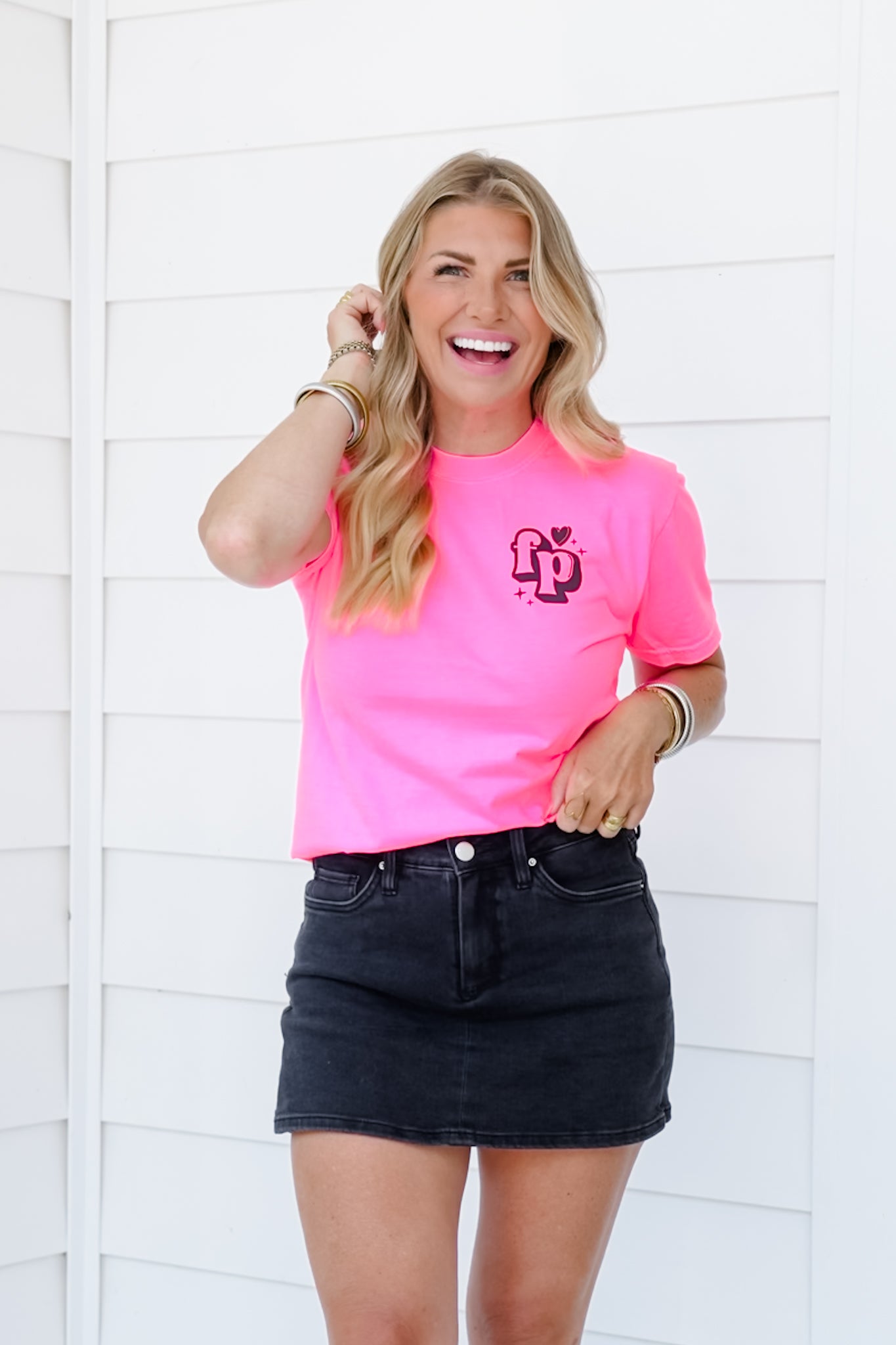 Plus/Reg Short Sleeve "FP Pretty Girls Love Cars" Graphic Tee