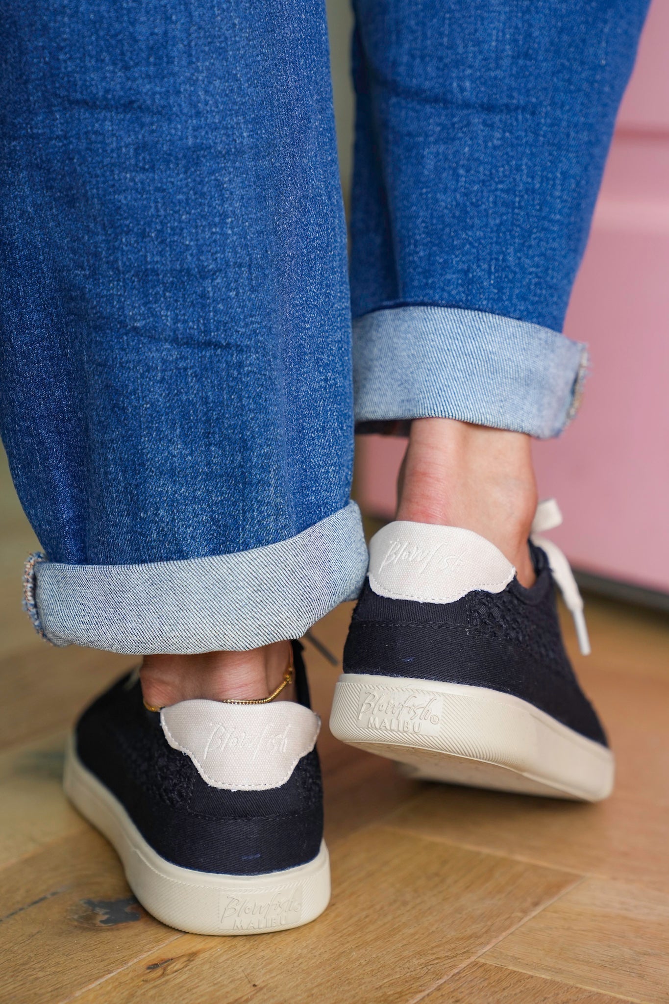 Blowfish Casual Lace Up Sneakers with Breathable Mesh Panel