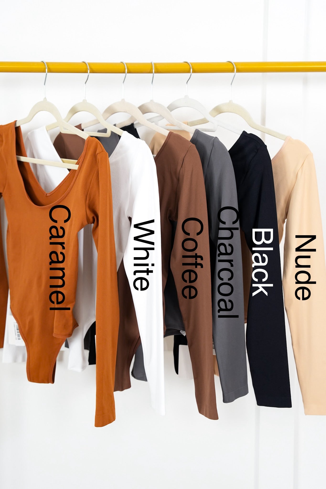 Door Buster! Plus/Reg Solid Reversible Long Sleeve V-Neck/Scoop-Neck Bodysuit