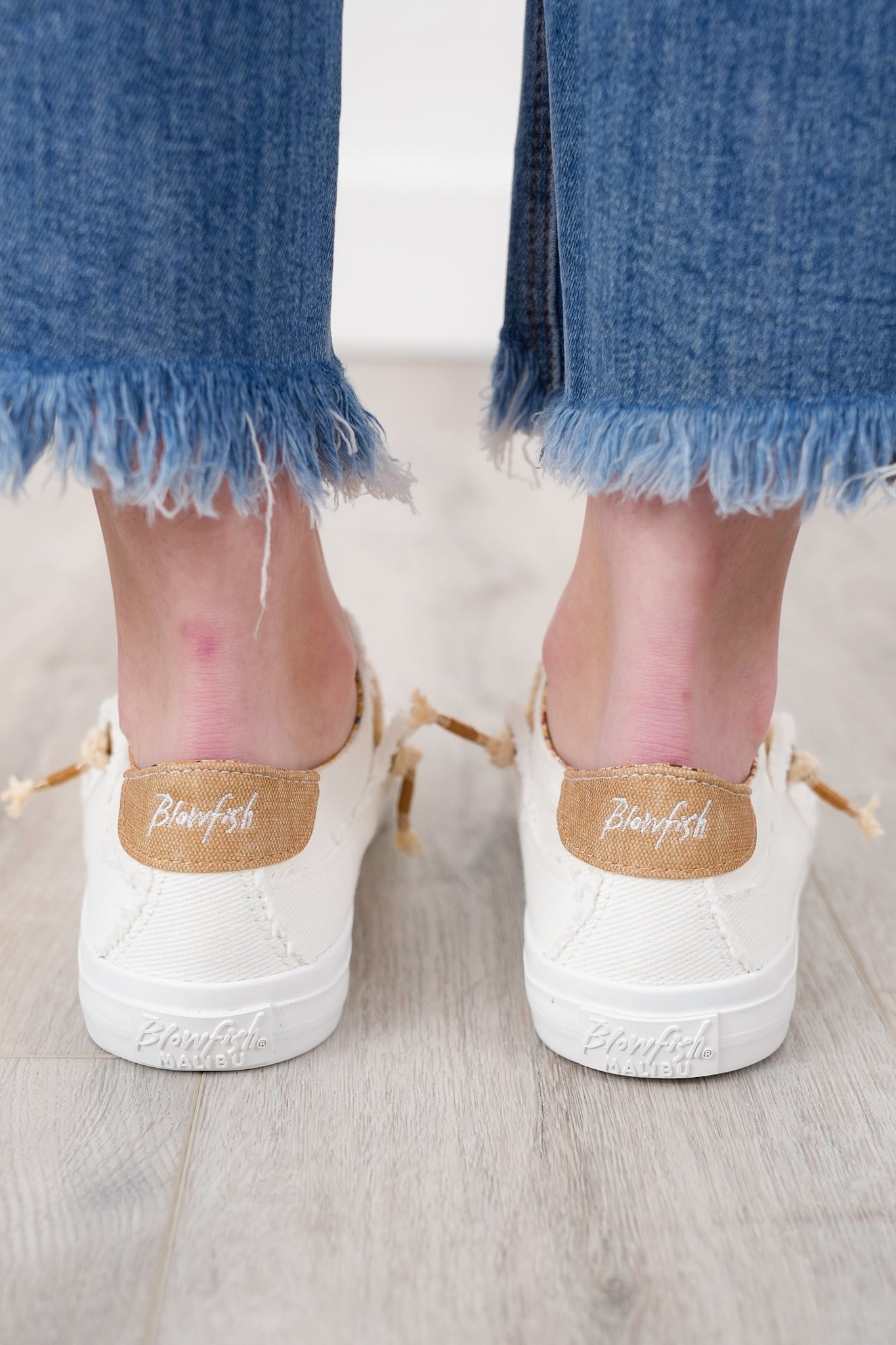 Blowfish Textured Sneaker with Patterned Inner Lining and Braided Laces