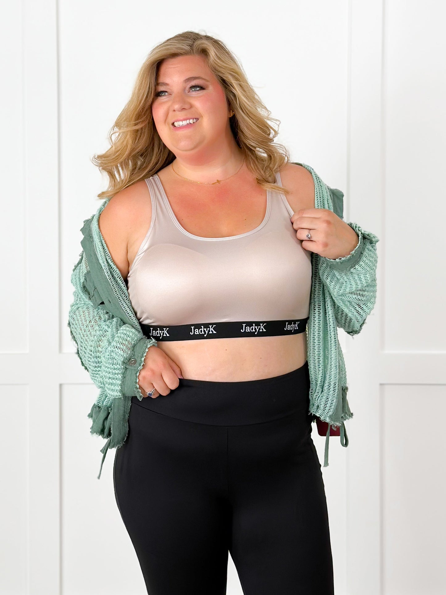 Plus/Reg Silky Sports Bra with Elastic Band (Multiple Colors)