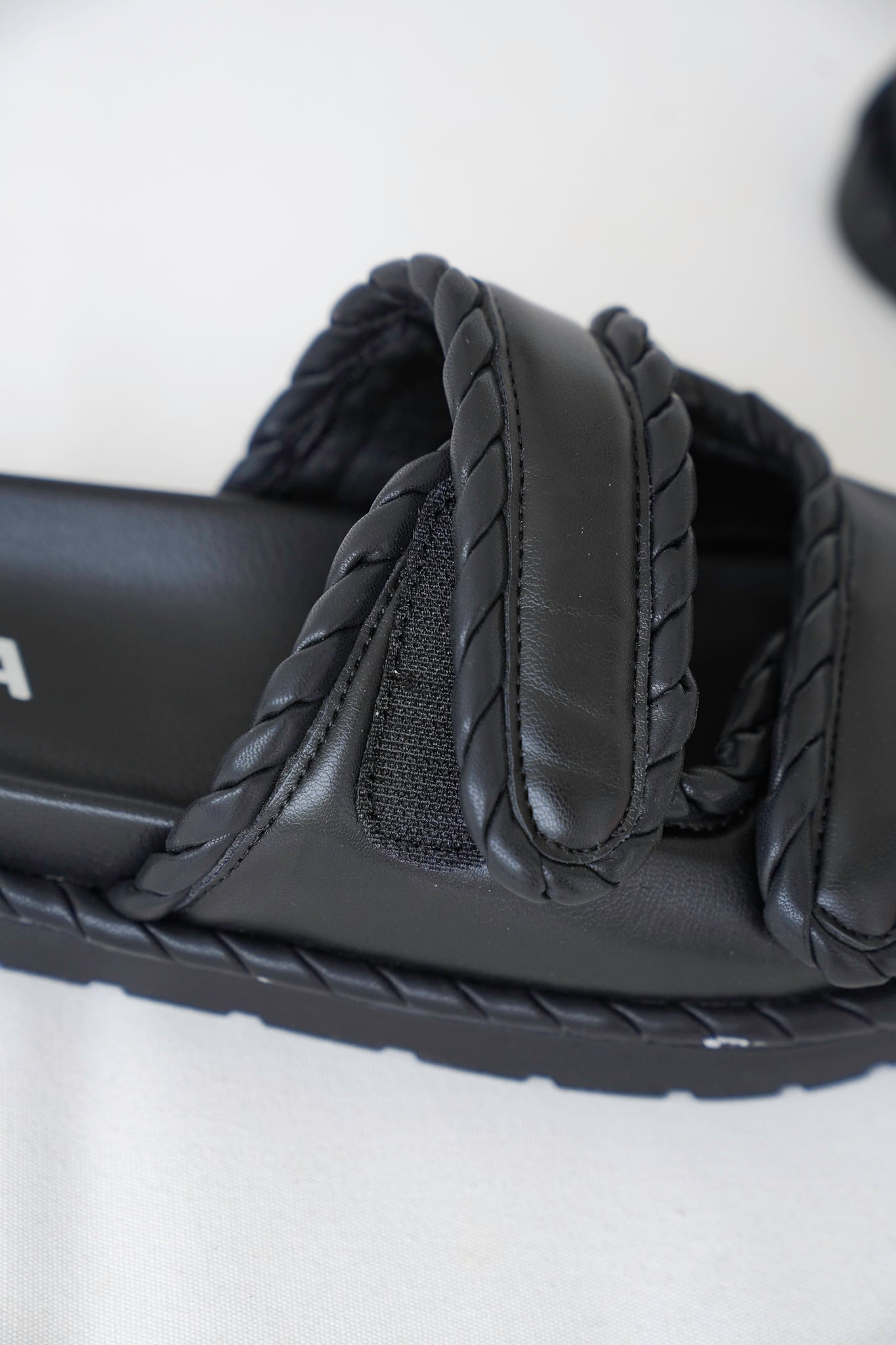 MIA Quilted Sandals with Braided Detailing