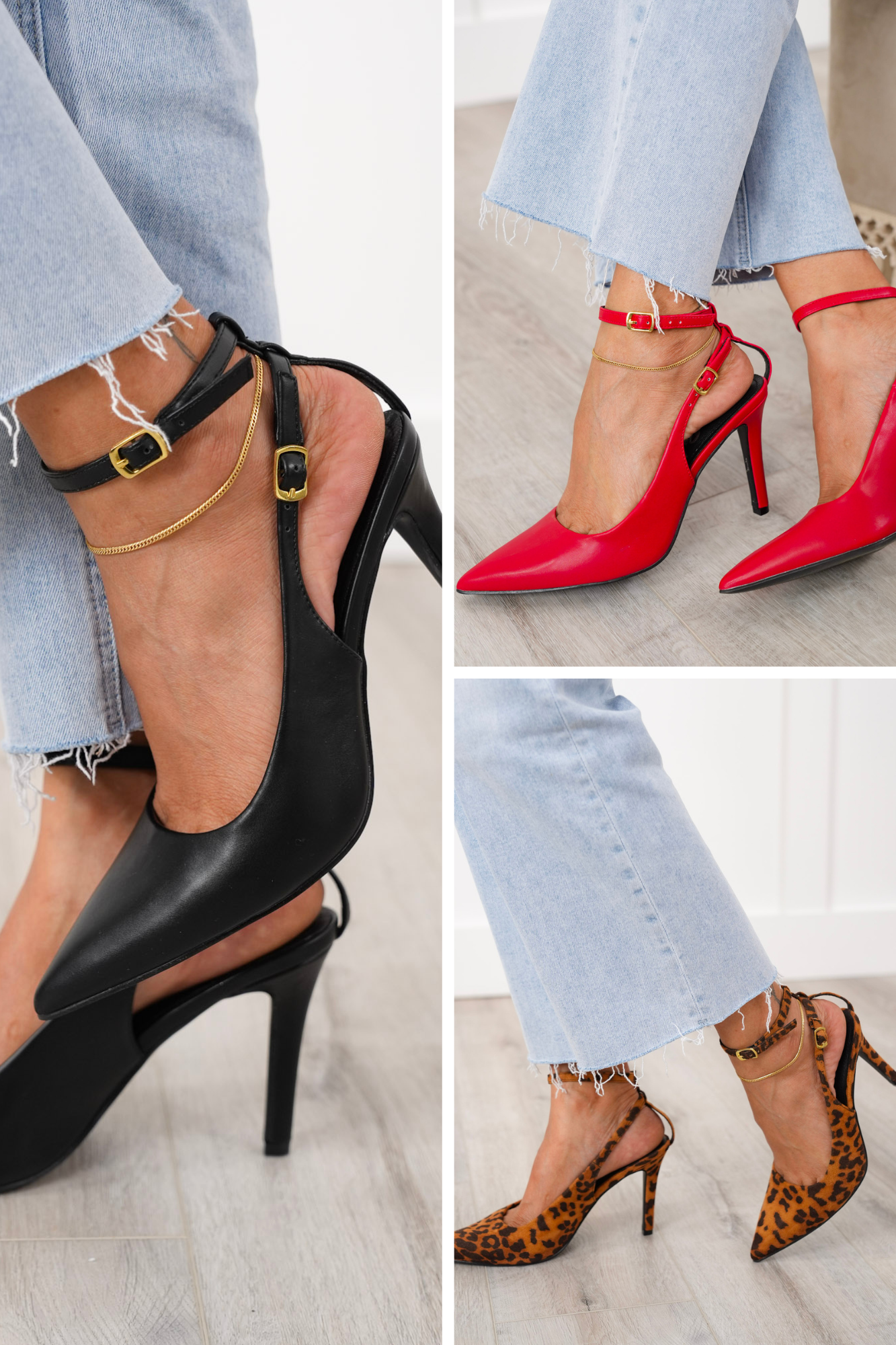 Elegant Pointed Toe High Heel with Ankle Strap
