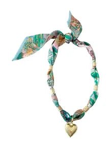 Gemelli Tahiti Scarf Necklace - Freckled Poppy