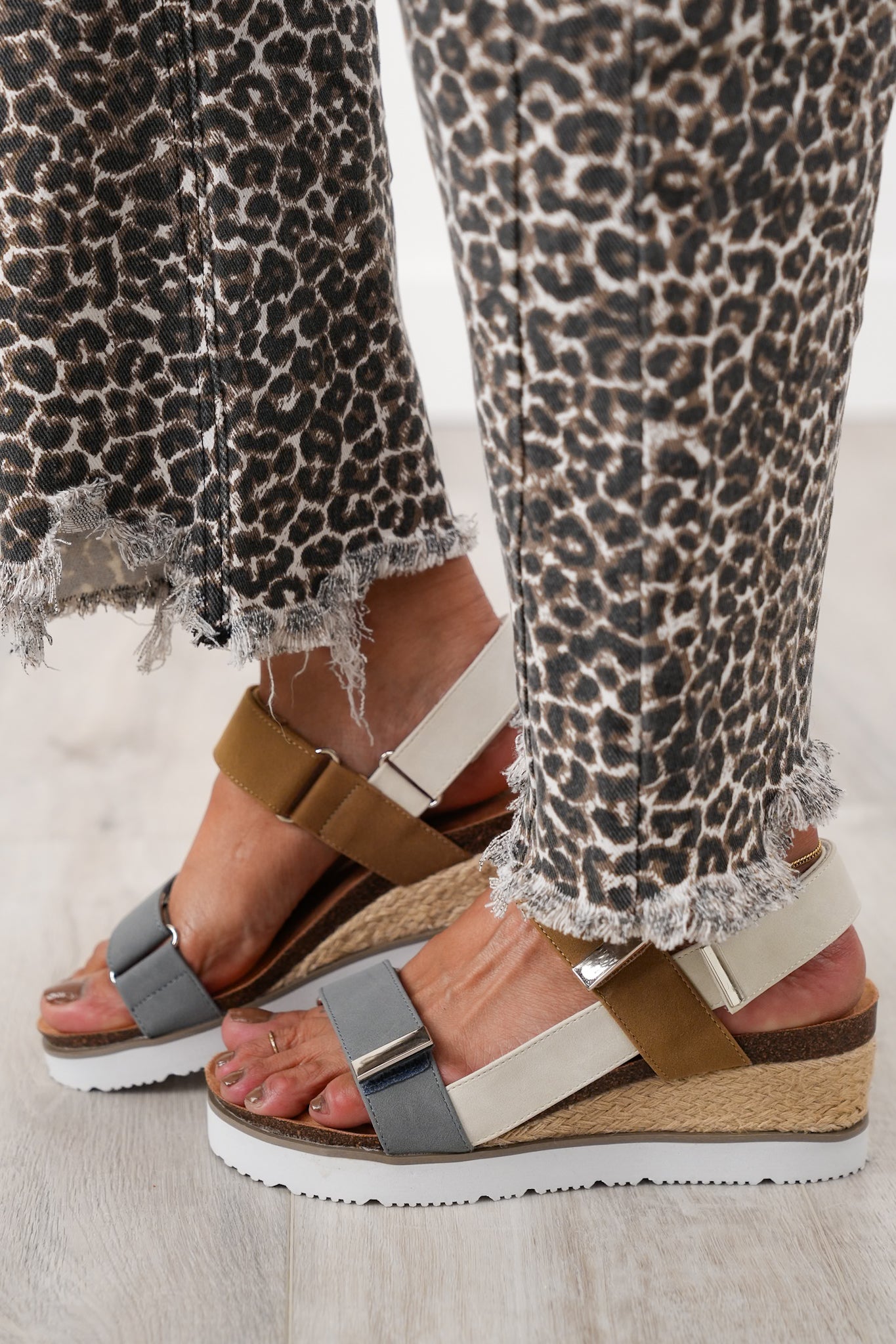 Corky's "Roadie" Jute Wedge Heel with Woven Detailing