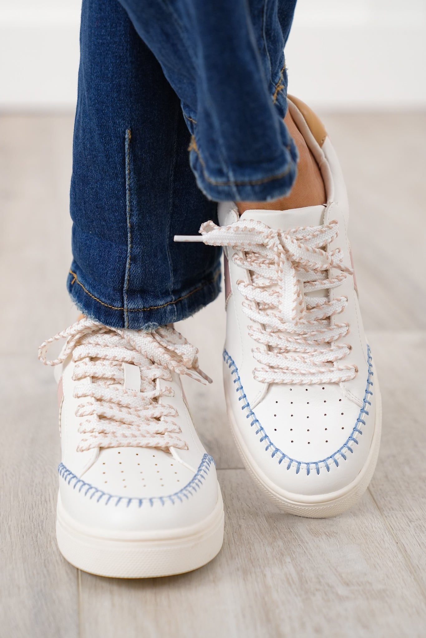 MIA Stylish Low Top Sneaker with Contrast Stitching