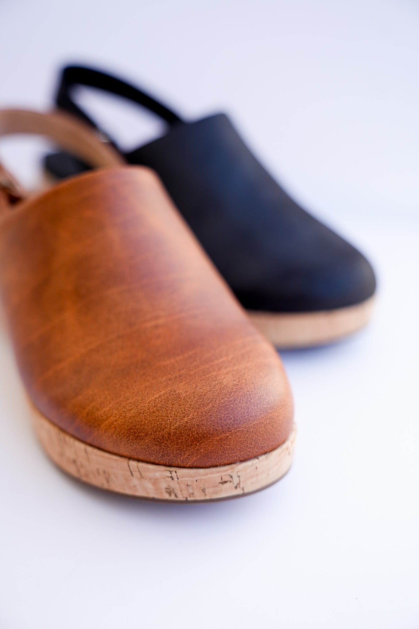 Corky's "Low Temps" Vegan Leather Wedge Clog Sandals with Ankle Strap