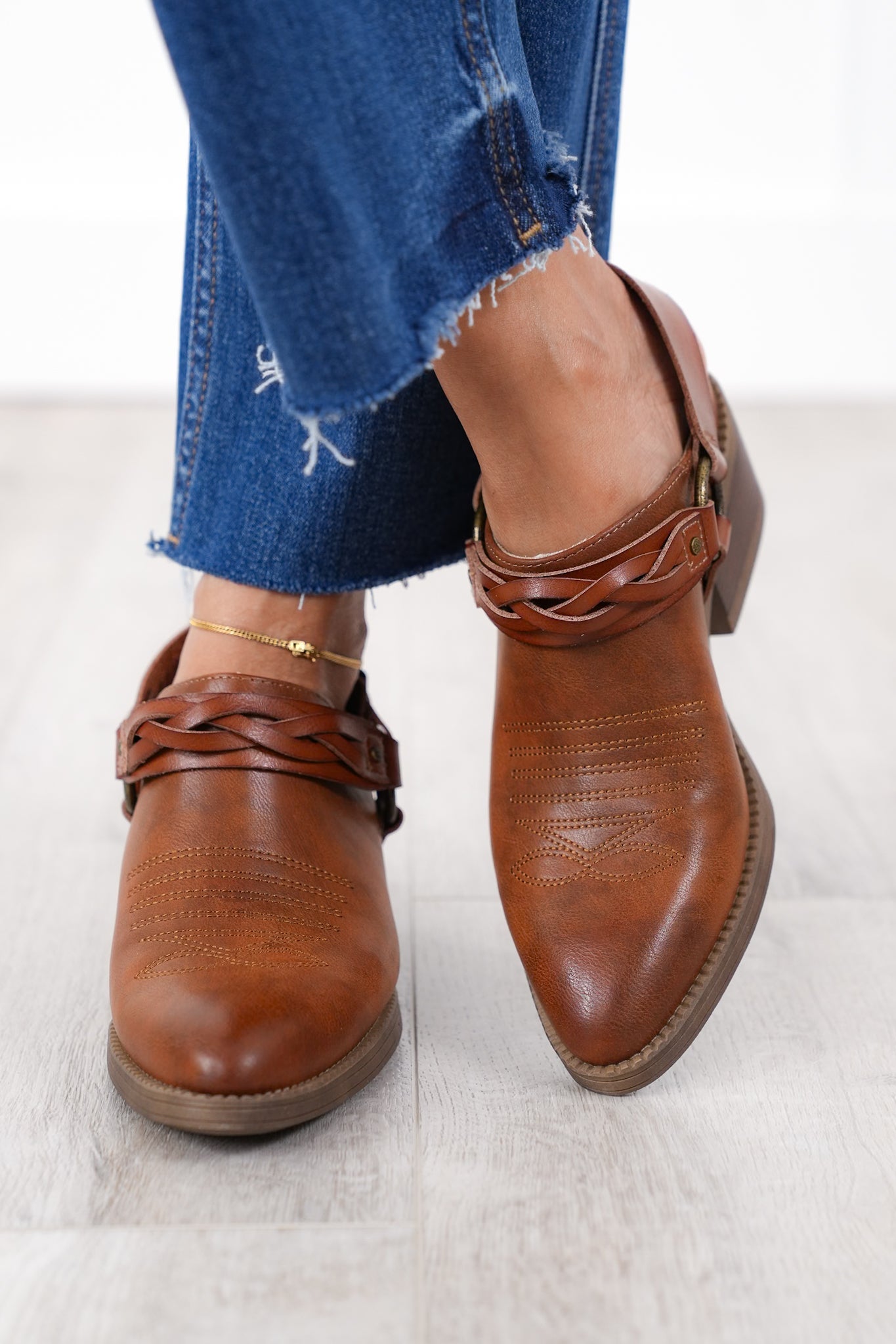 Blowfish Western Style Braided Strap Mule