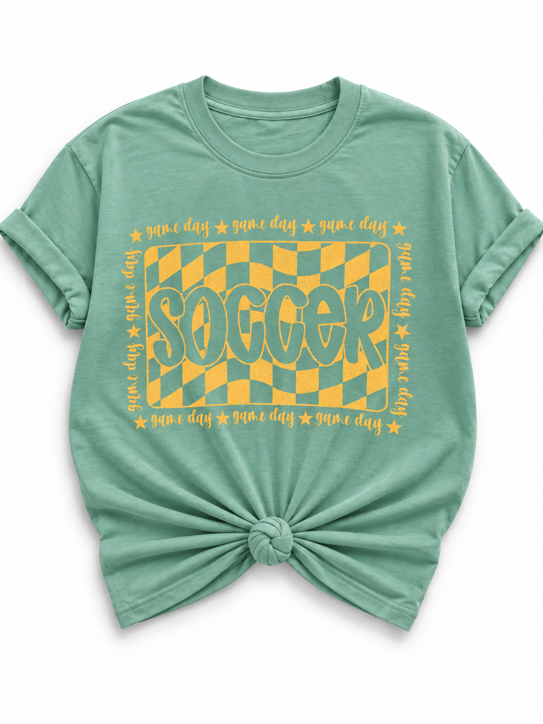 Plus/Reg Short Sleeve "Game Day Soccer" Graphic Tee