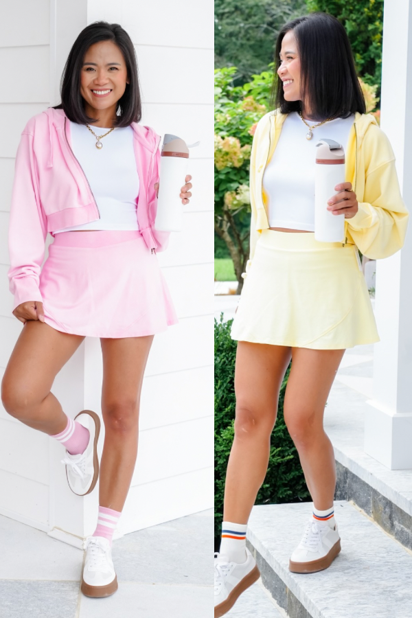 Solid Long Sleeve Cropped Hoodie Top