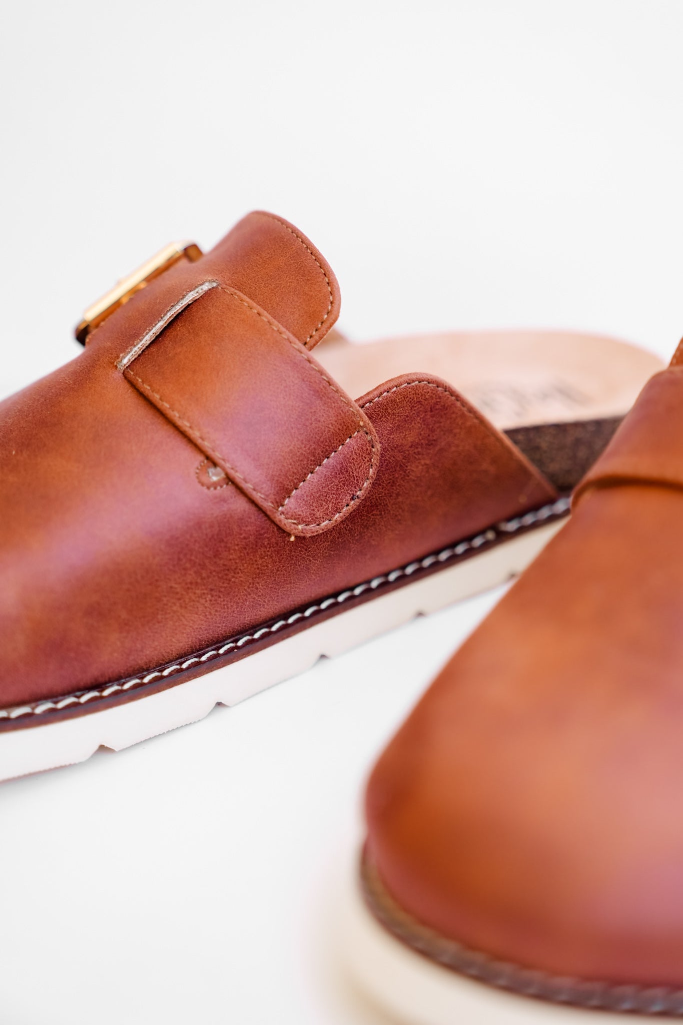 Corky's "Day Dream" Vegan Leather Chunky Buckle Slip On Comfort Clog Sandal