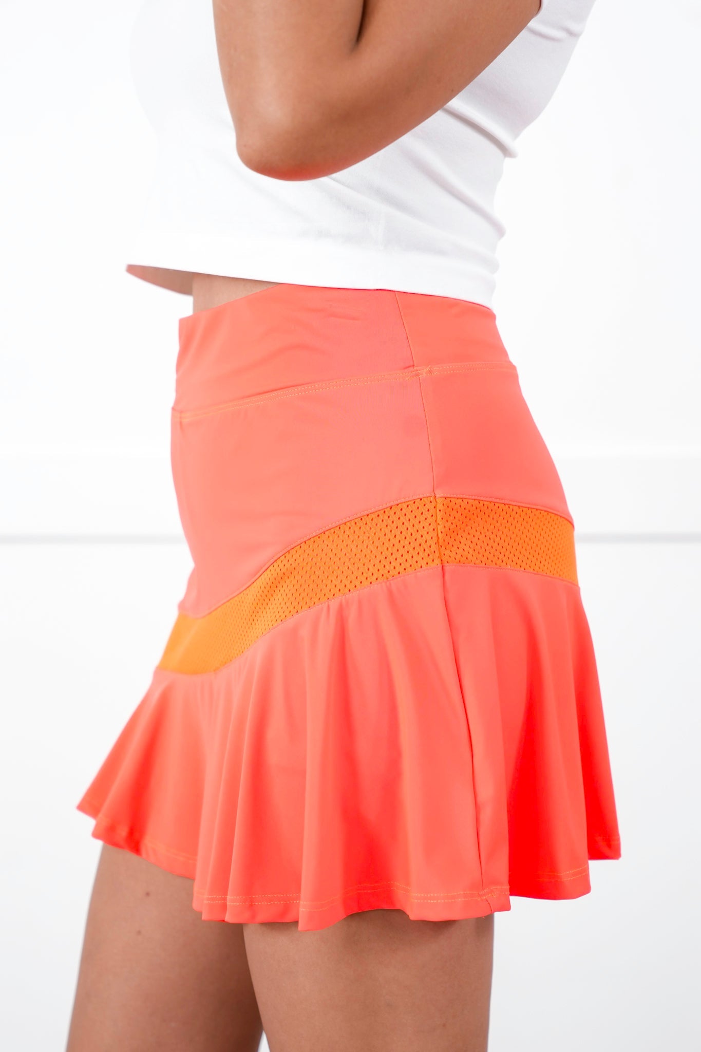 Plus/Reg Active High Waist Performance Knit Skort