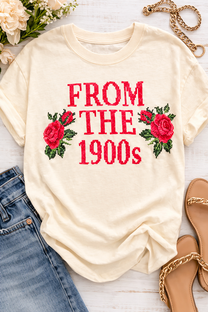 Plus/Reg Short Sleeve "From The 1900s" Graphic Tee