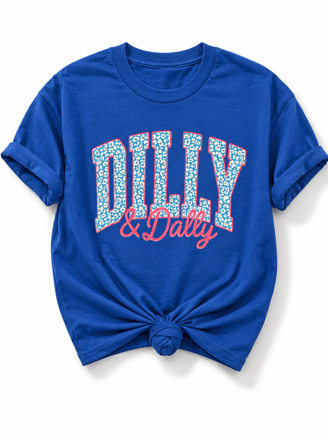 Plus/Reg Short Sleeve "Dilly & Dally" Graphic Tee - Freckled Poppy