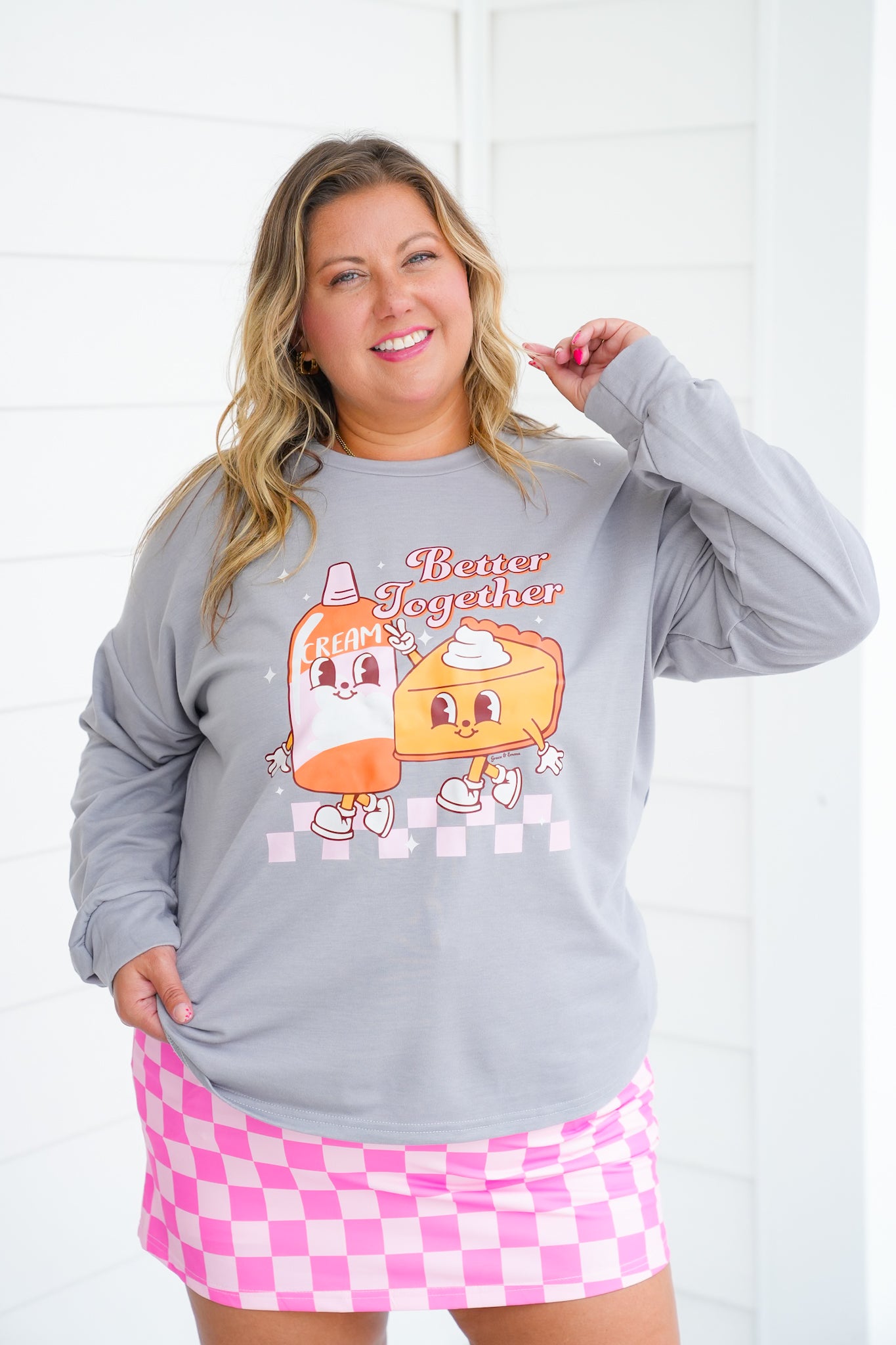 Plus/Reg Better Together Long Sleeve Sweatshirt