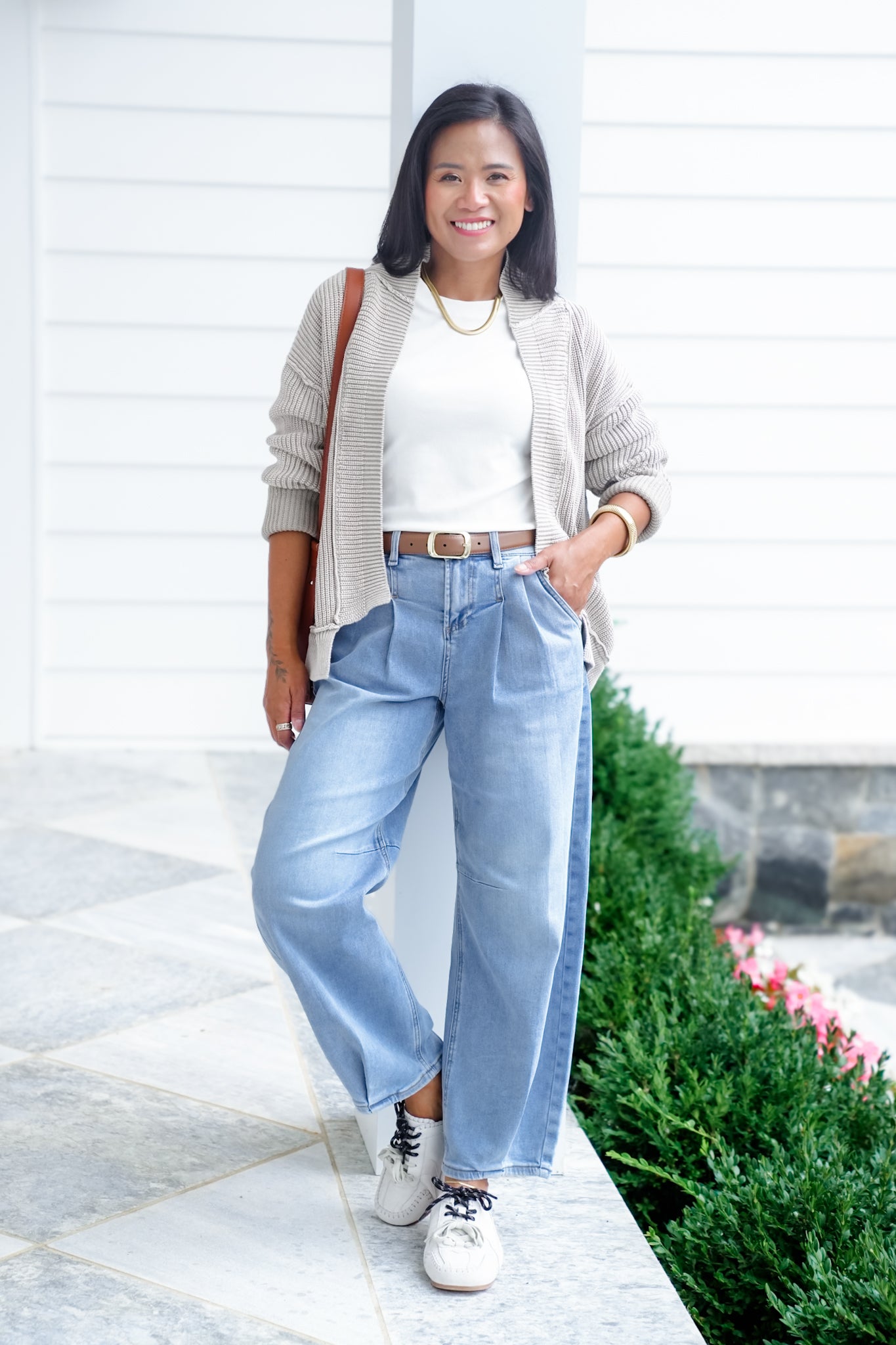 Risen The Easy Street Wide-Leg Pleated Barrel Jeans