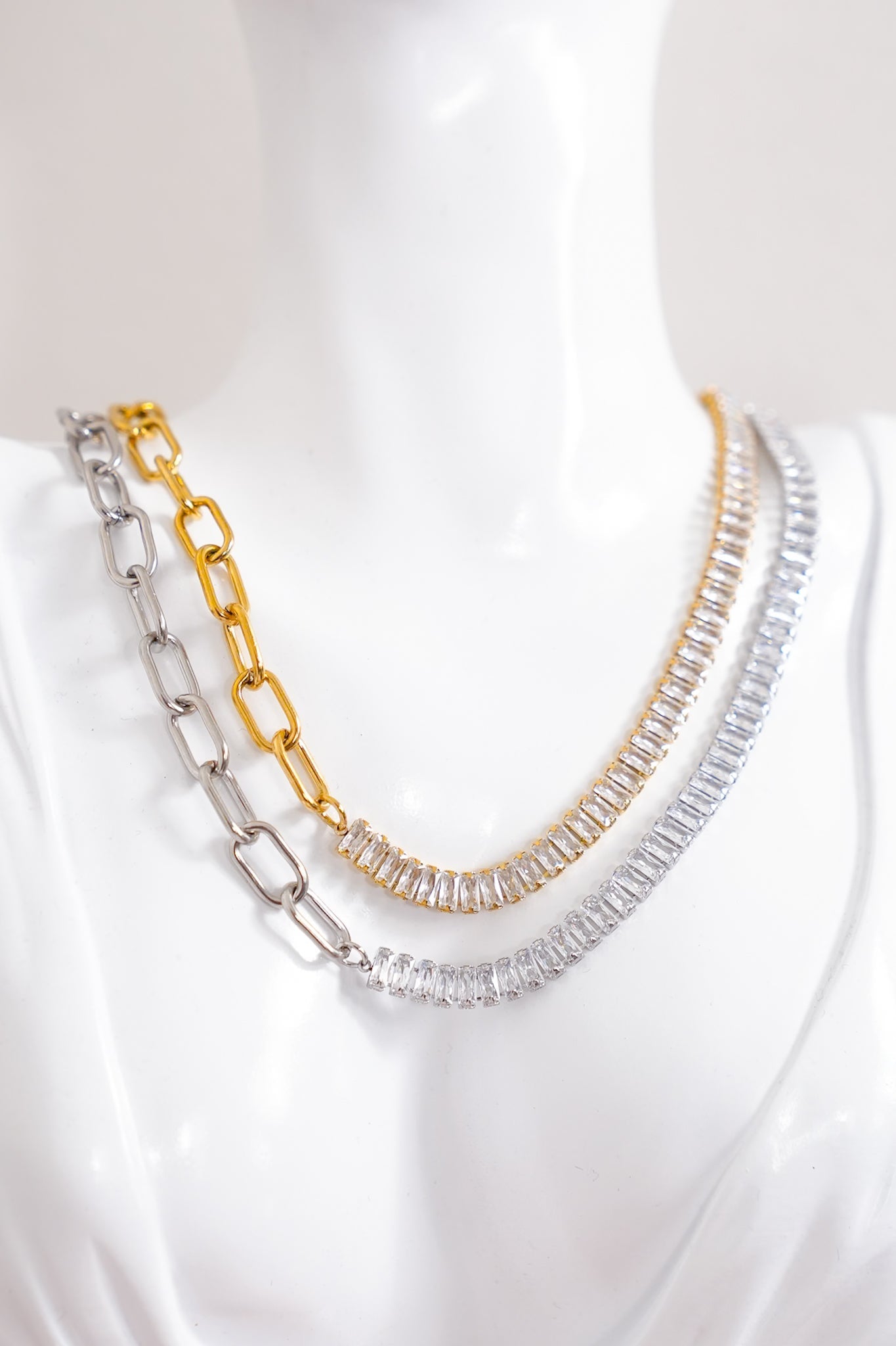Lauren Kenzie Crystal Link Necklace