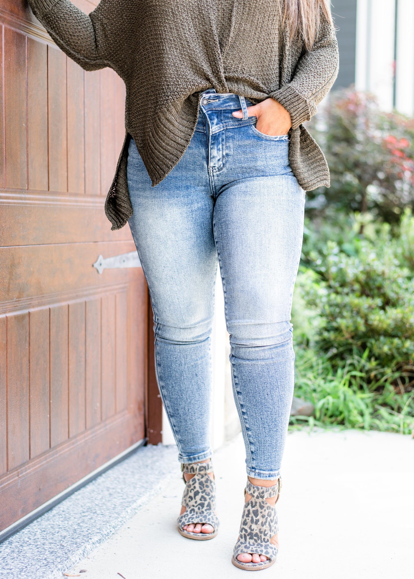 Judy Blue Breakfast Club Front Yoke Non-Distressed Skinny Jean