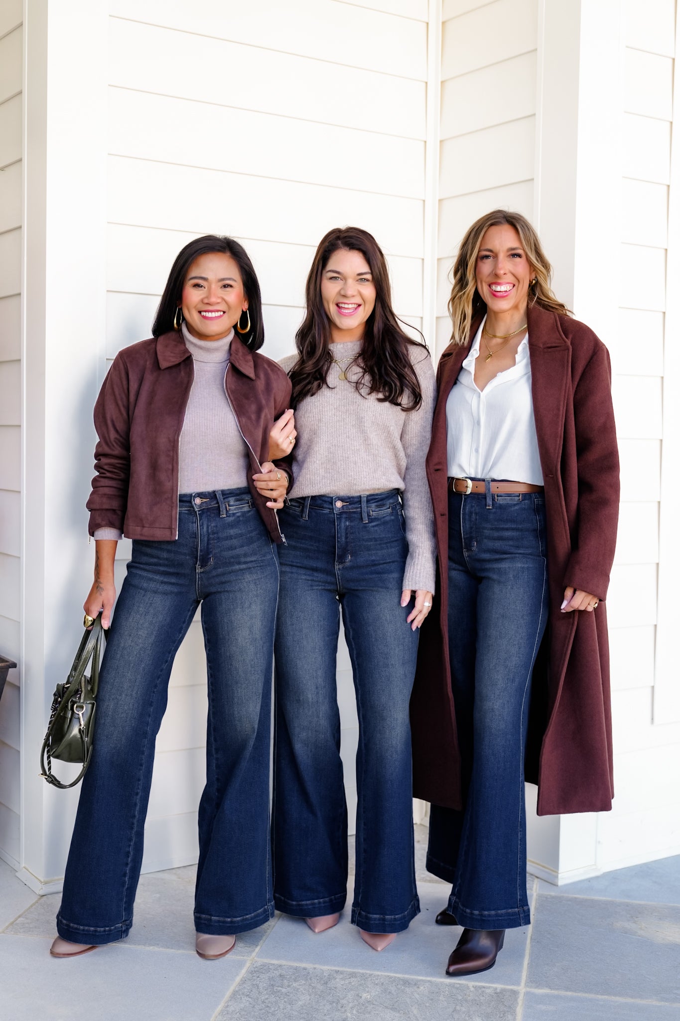 Judy Blue High Rise Dark Wash Tummy Control Retro Wide Leg Jeans with Welt Pockets