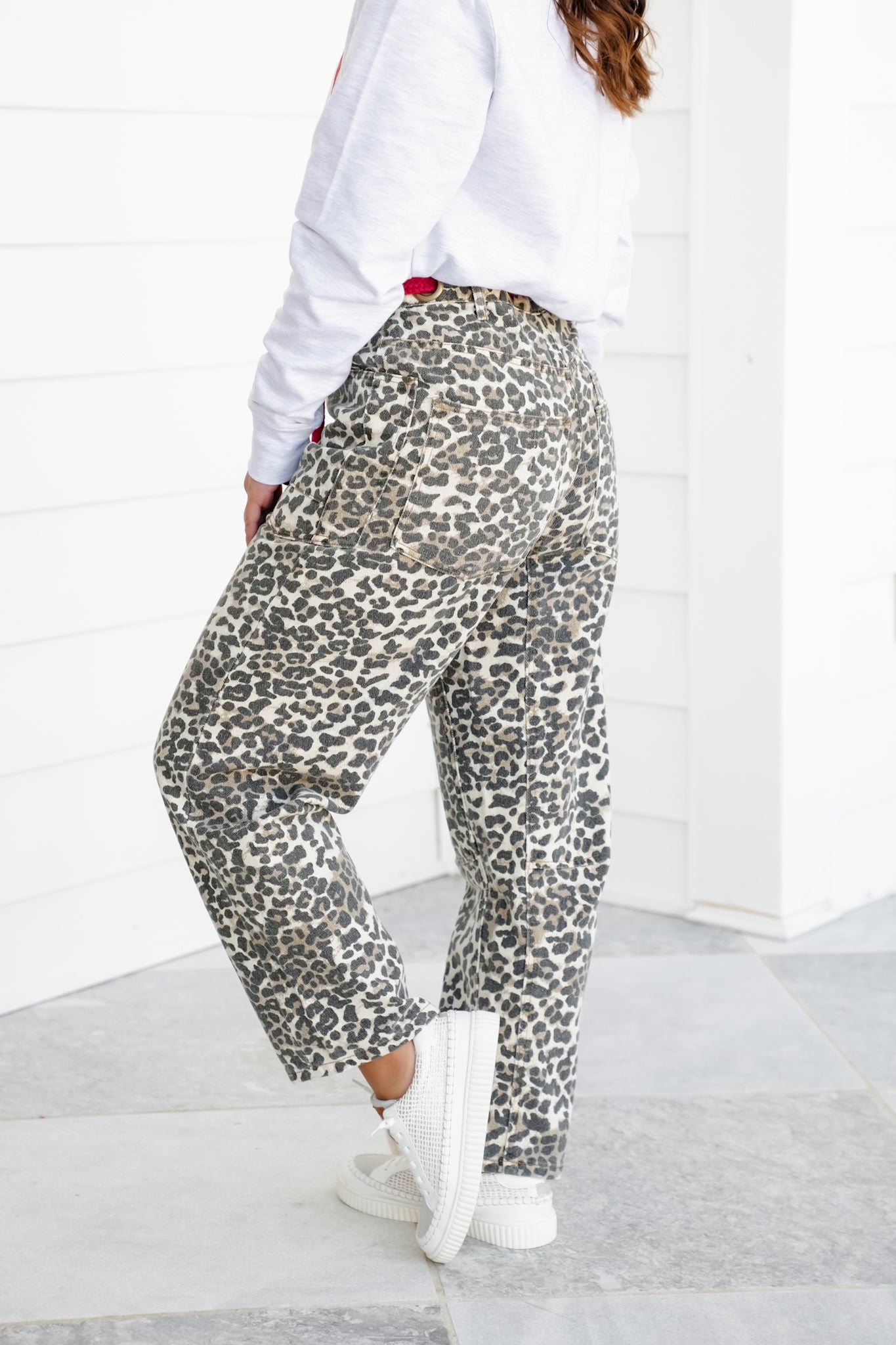 Restock! Leopard Print Pants with Braided Waist Belt