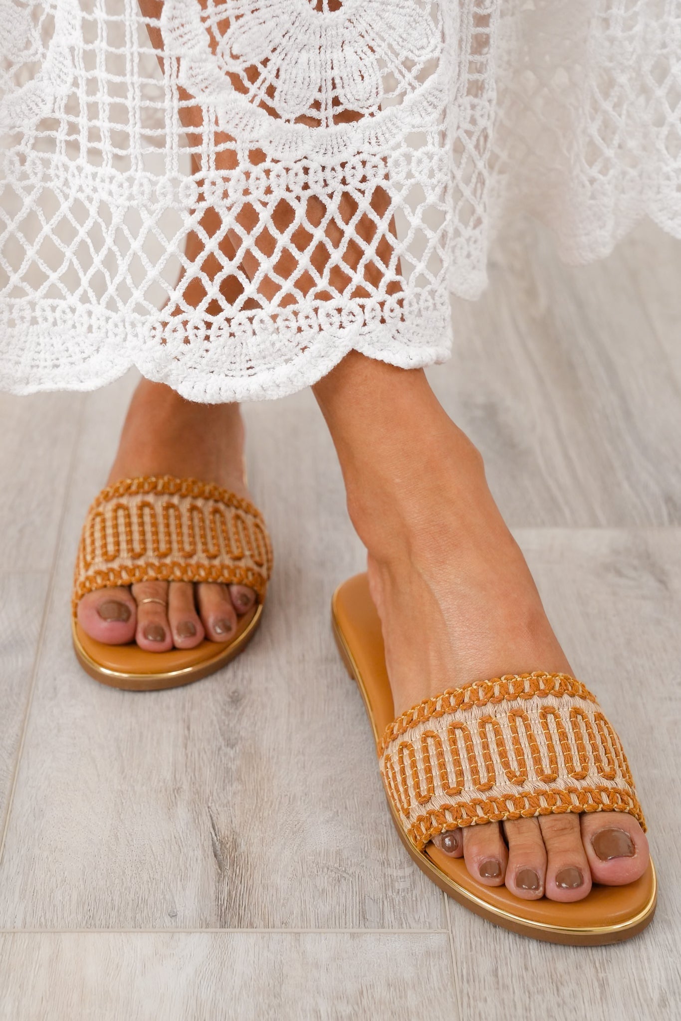 Corky's "Here For A Good Time" Woven Sandal