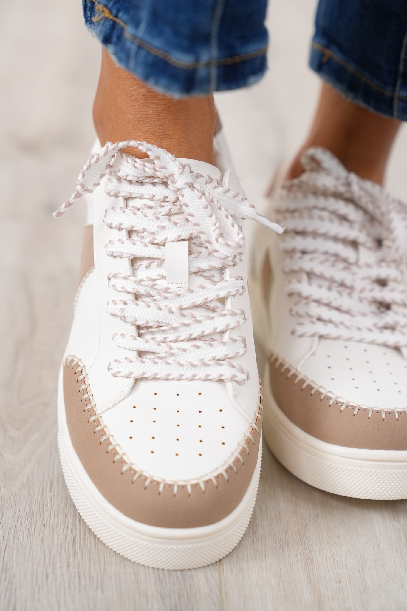 MIA Stylish Low Top Sneaker with Contrast Stitching