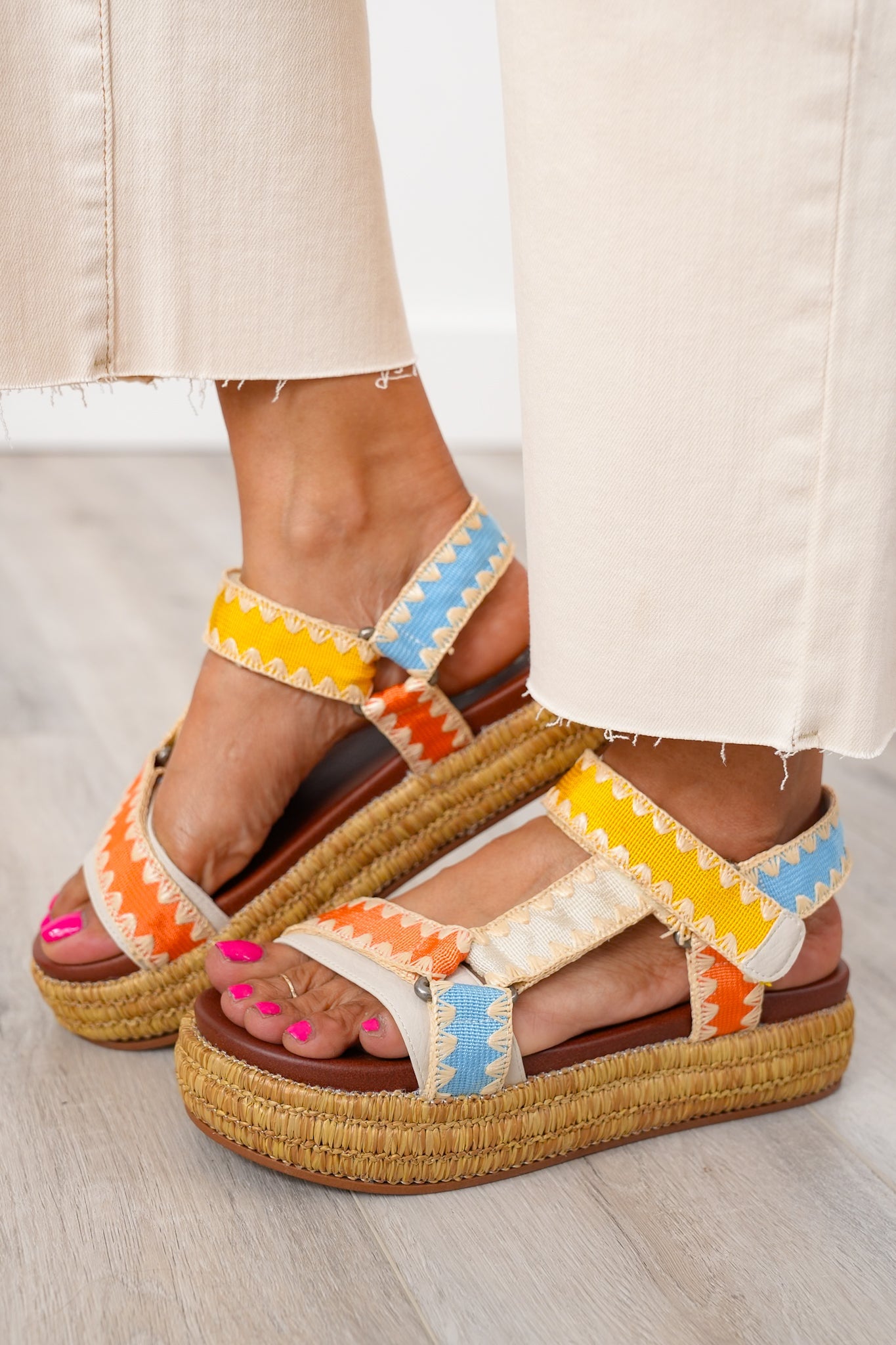 MIA Chic Woven Platform Sandal