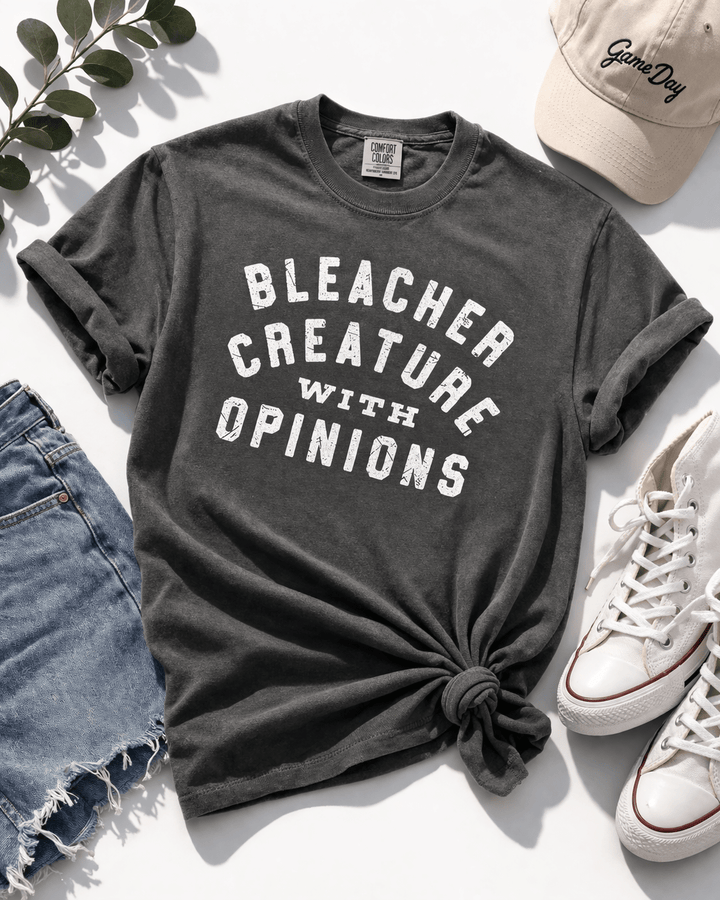 Plus/Reg Short Sleeve "Bleacher Creature" Graphic Tee - Freckled Poppy
