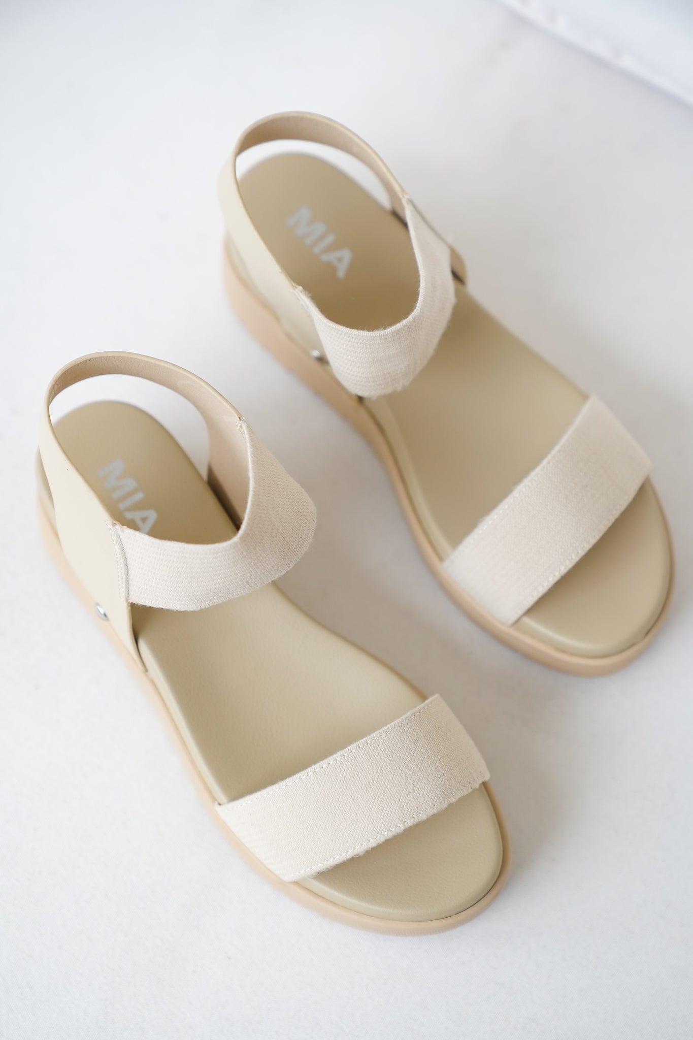 MIA Platform Sandal with Elastic Strap