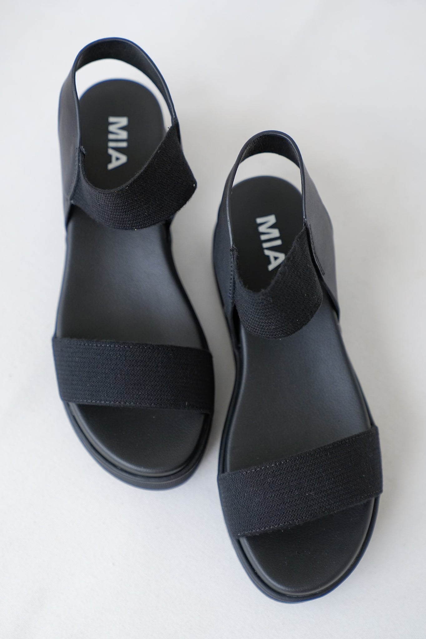 MIA Platform Sandal with Elastic Strap