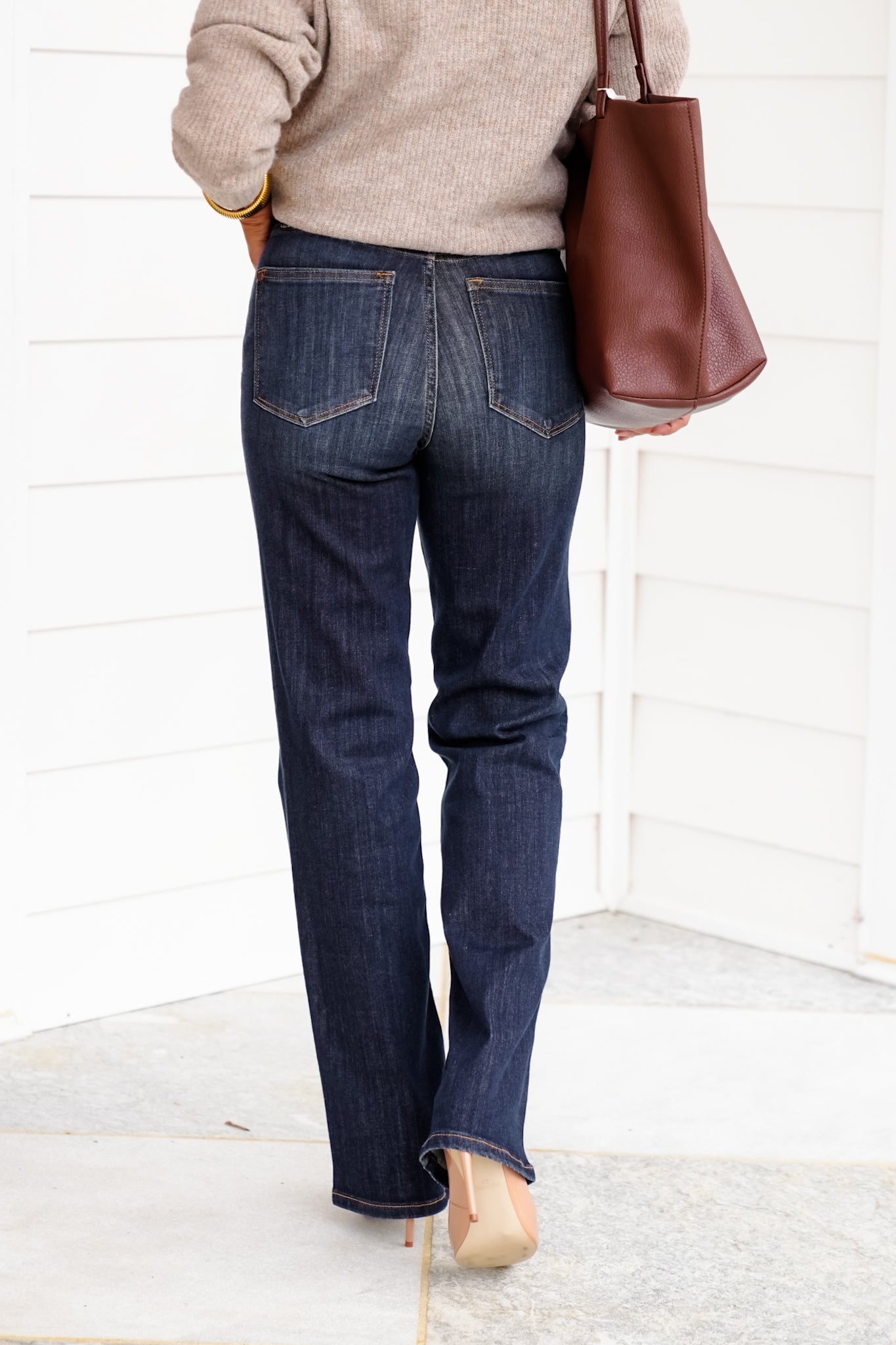 Judy Blue High Rise Dark Wash Straight Leg Jeans