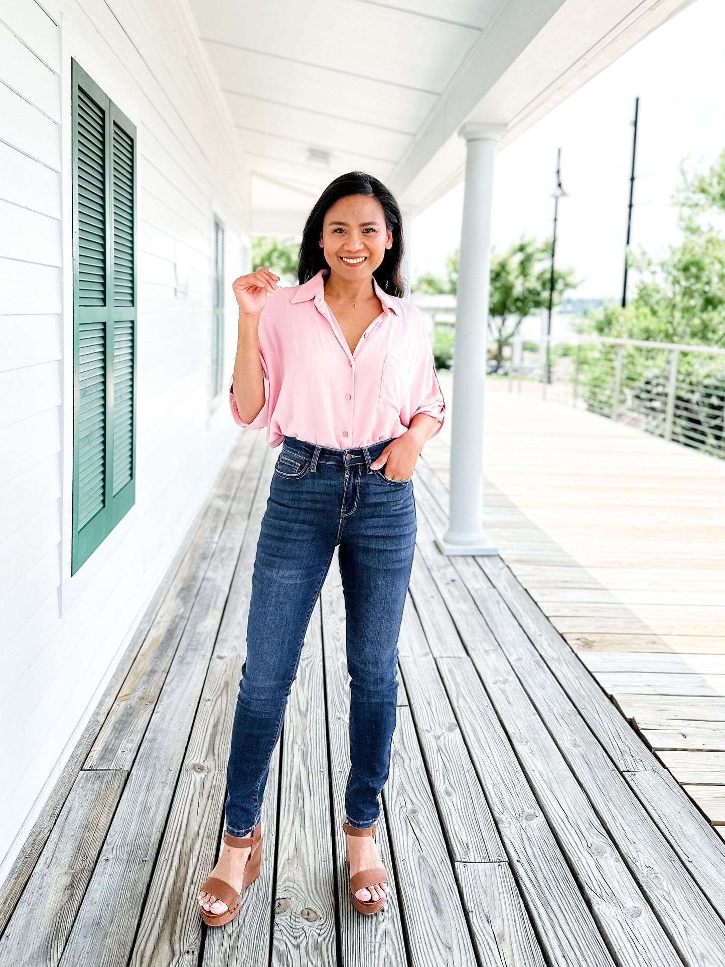 Judy Blue Sweet Escape Dark Wash Relaxed Fit Jeans