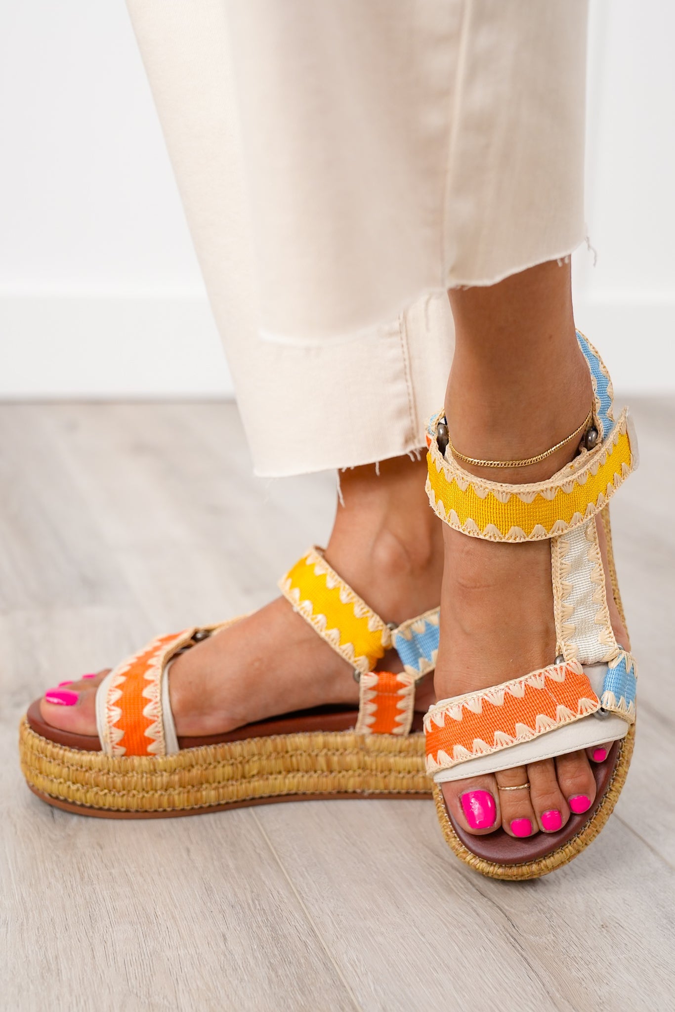 MIA Chic Woven Platform Sandal