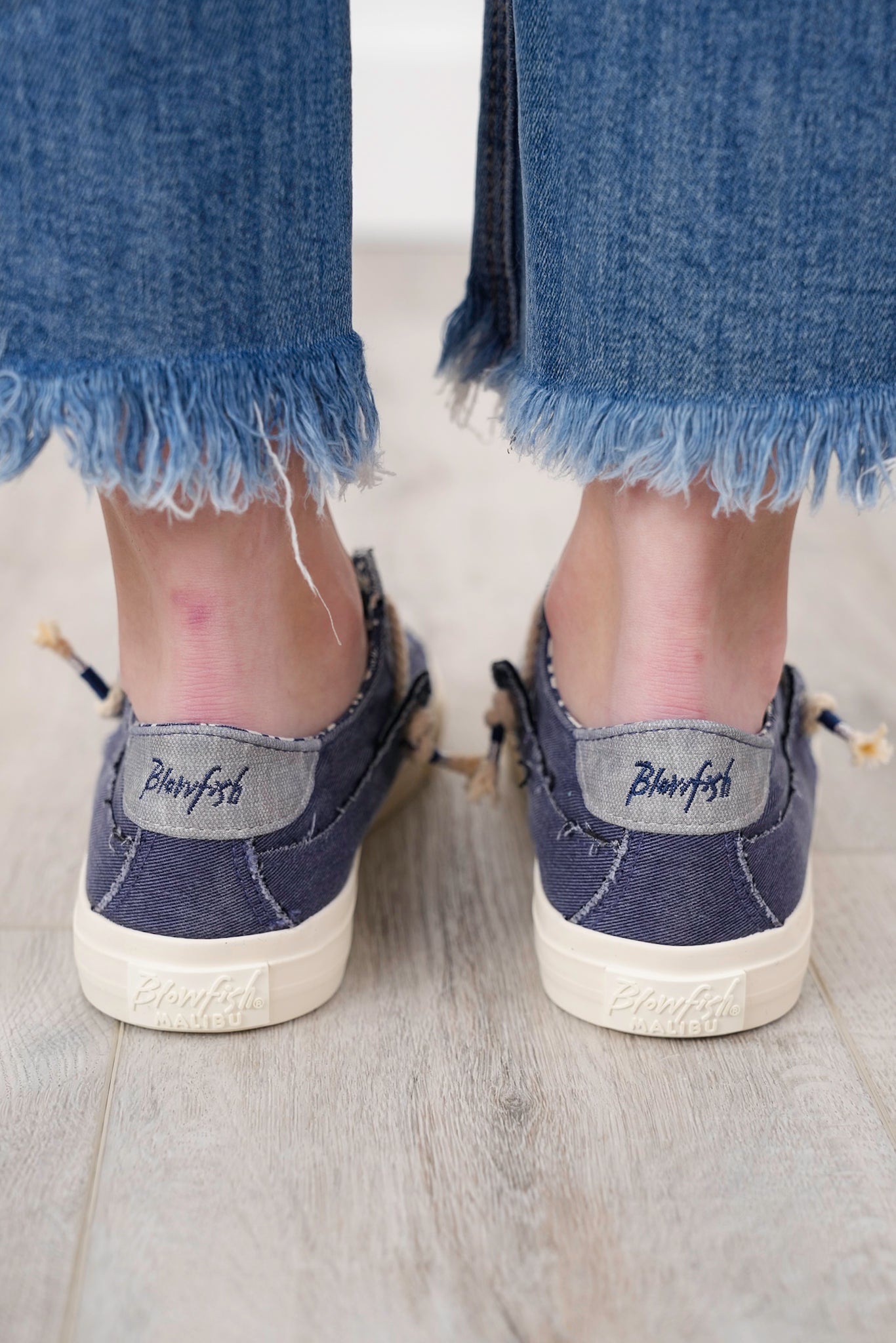 Blowfish Textured Sneaker with Patterned Inner Lining and Braided Laces