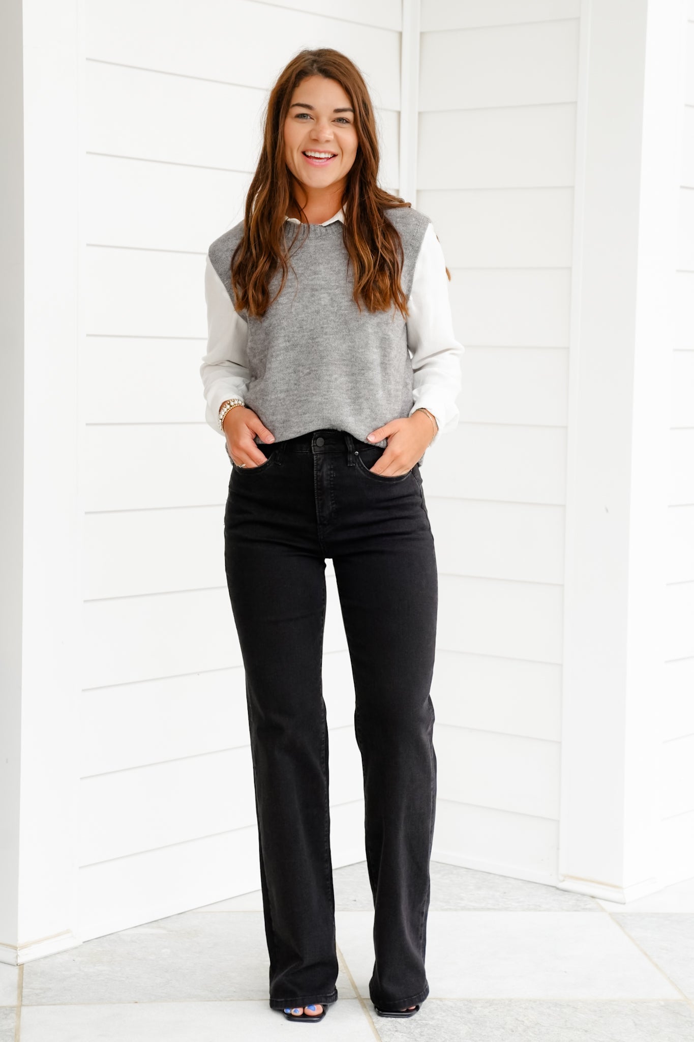 Mica High Rise Black Wide Leg Jeans