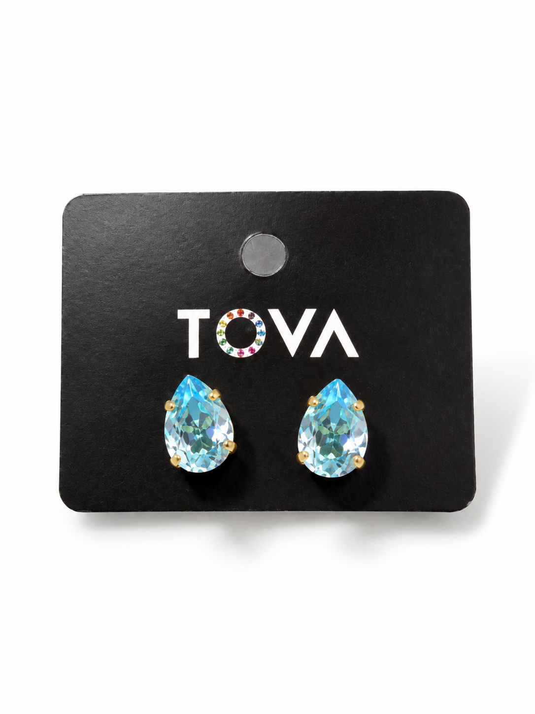 TOVA Lumi Studs In Light Turquoise