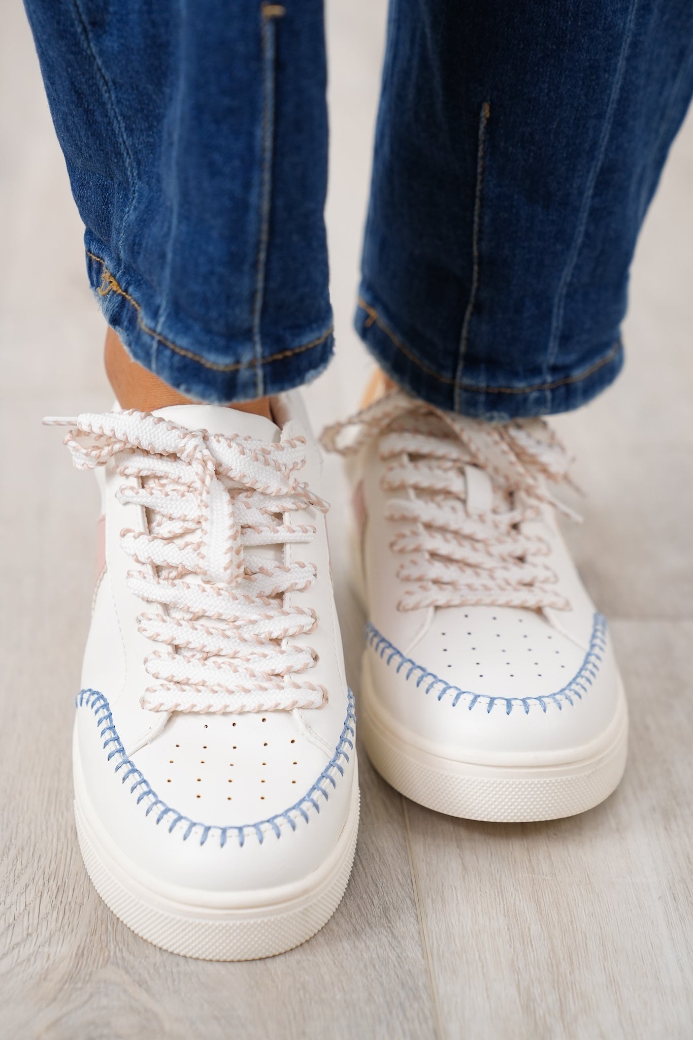 MIA Stylish Low Top Sneaker with Contrast Stitching