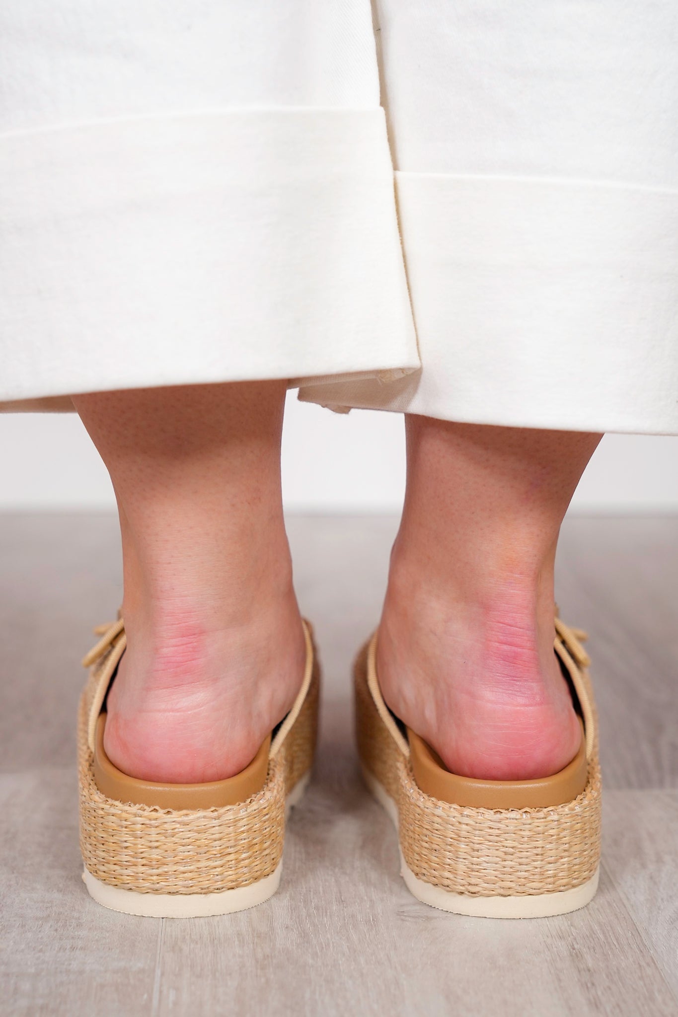 Corky's "No Filter" Platform Raffia Sandal with Buckle Straps