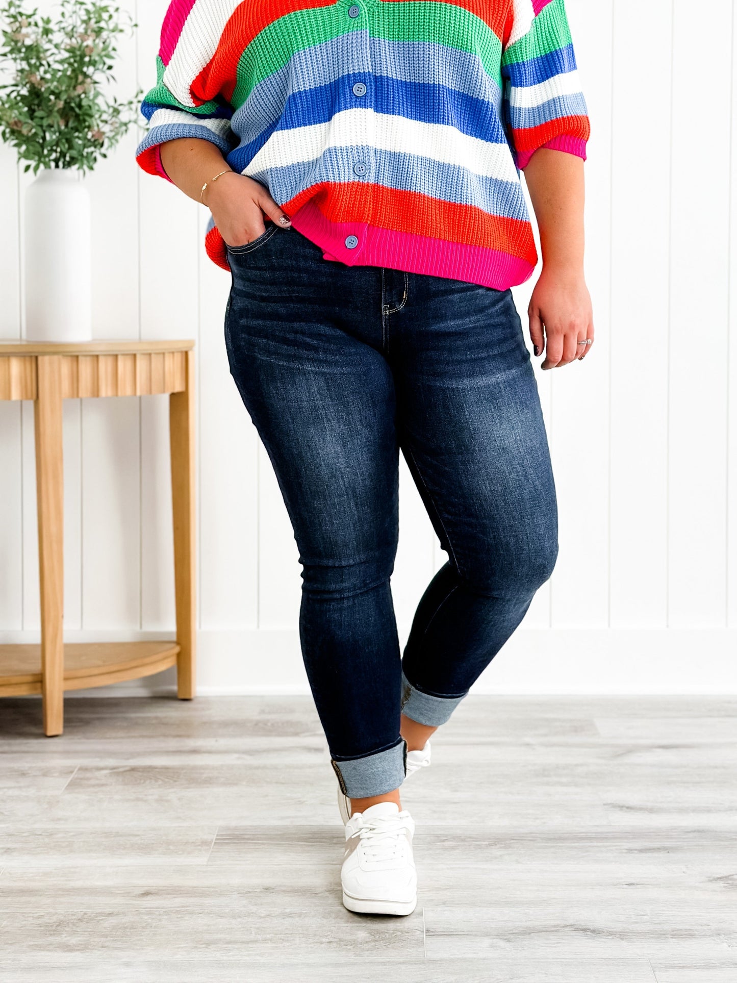 Judy Blue Long Tall Sally Non-Distressed Skinny Jeans (34" INSEAM!)